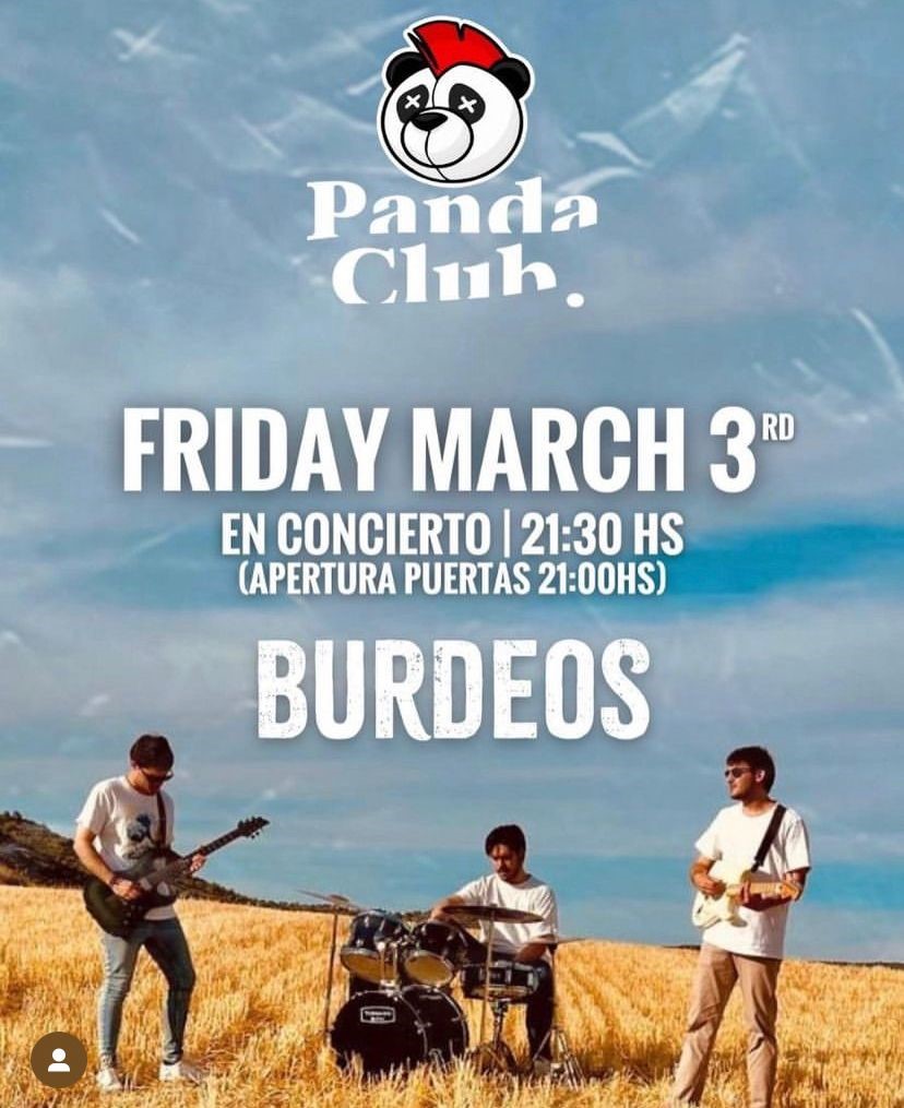 Burdeos presentarán "Llévame..." el 3 de marzo en Panda Club (Madrid)